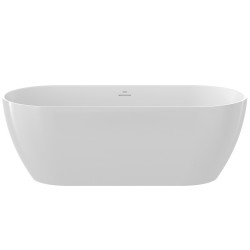 Brīvi stāvoša vanna Ravak FREEDOM O Tec 170x77 cm, balta, notekas vāks-balts