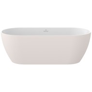 Brīvi stāvoša vanna Ravak FREEDOM O Tec 170x77 cm, rozā/balts, notekas vāks-balts