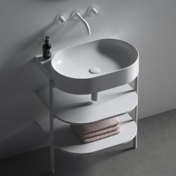 Sifona izplūde Ravak Flat, balta keramika