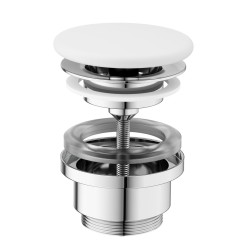 Sifona izplūde Ravak Flat, balta matēta keramika