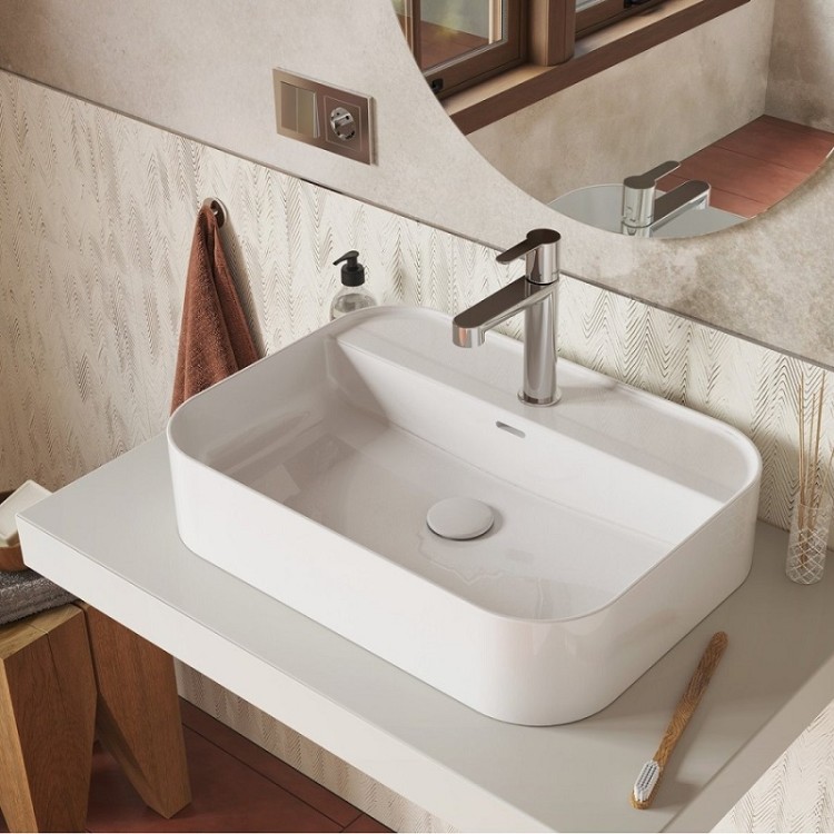 Sifona izplūde Ravak Flat, balta matēta keramika