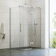 Dušas stūra komplekts kvadrātveida RAVAK Cool COSD2+COPS 100x100 cm ar paliktni