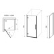 Dušas stūris kvadrātveida RAVAK Cool COSD1+COPS 90x90 cm komplektā ar dušas sistēmu TE 092.00CR/WH