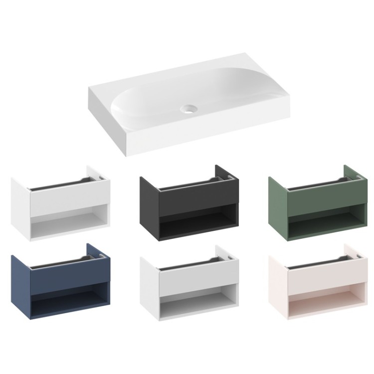 Vannas istabas izlietne RAVAK LITE 800 80x45 cm, XJX01380001