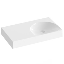 Vannas istabas izlietne RAVAK LITE 800/450 L 80x45 cm, XJXL1380000