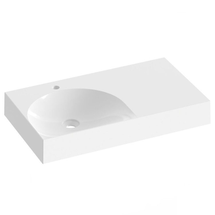 Vannas istabas izlietne RAVAK LITE 800/450 R 80x45 cm, XJXP1280000