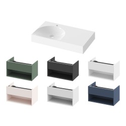 Vannas istabas izlietne RAVAK LITE 800/450 R 80x45 cm, XJXP1280000