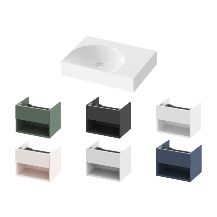 Vannas istabas izlietne RAVAK LITE 600/450 R 60x45 cm, XJXP1360000