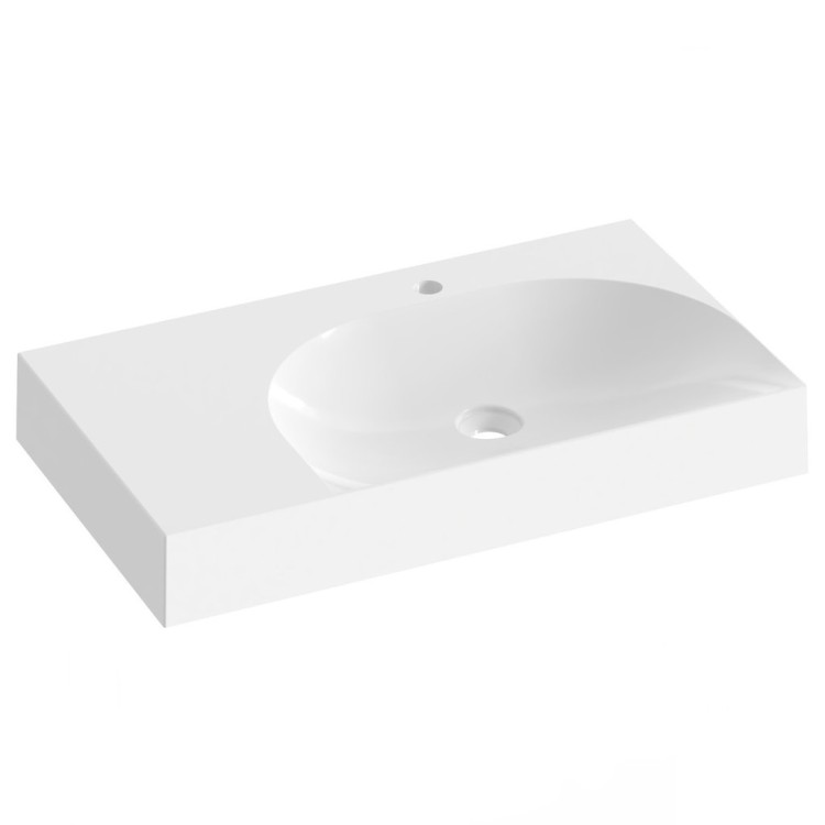 Vannas istabas izlietne RAVAK LITE 800/600 L 80x45 cm, XJXL1280001