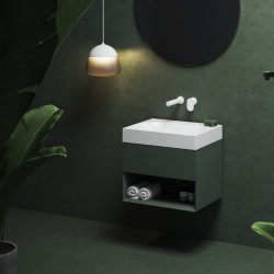 Vannas istabas skapītis izlietnei Ravak SD Lite 600 , zaļš