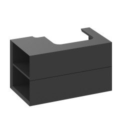 Vannas istabas skapītis izlietnei Ravak SD Lite 800 L , melns matēts