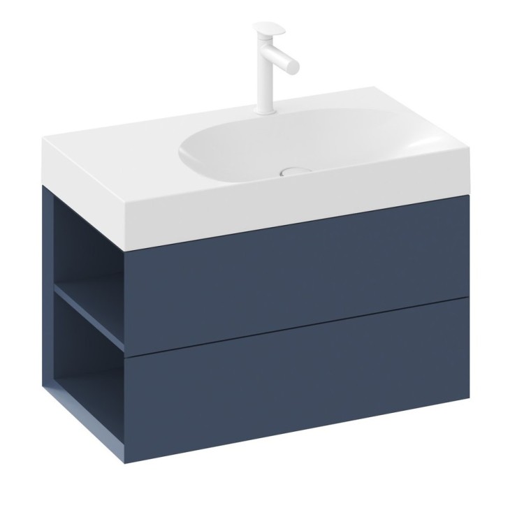 Vannas istabas skapītis izlietnei Ravak SD Lite 800 L ,tumši zils