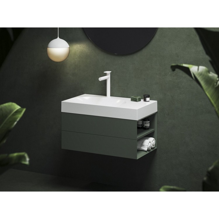 Vannas istabas skapītis izlietnei Ravak SD Lite 800 R , zaļš