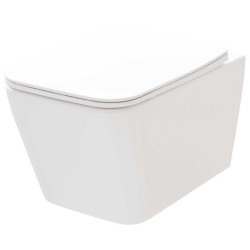 Tualetes pods piekaramais Ravak NATURAL RimOff ar Soft Close vāku, balts