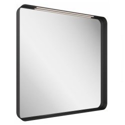 Spogulis ar LED apgaismojumu Ravak Stripe I 80x70cm, melns