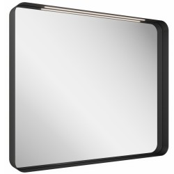 Spogulis ar LED apgaismojumu Ravak Stripe I 90x70cm, melns