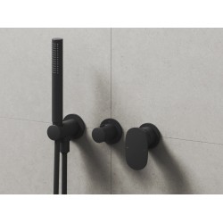 Dušas iebūvējamais maisītājs RAVAK SPRING SG 065.20BL.O2, melns matēts