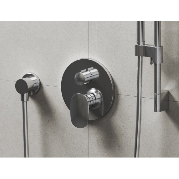 Iebūvējams vannas/dušas maisītājs RAVAK SPRING SG 065.00CR.O2, hroms