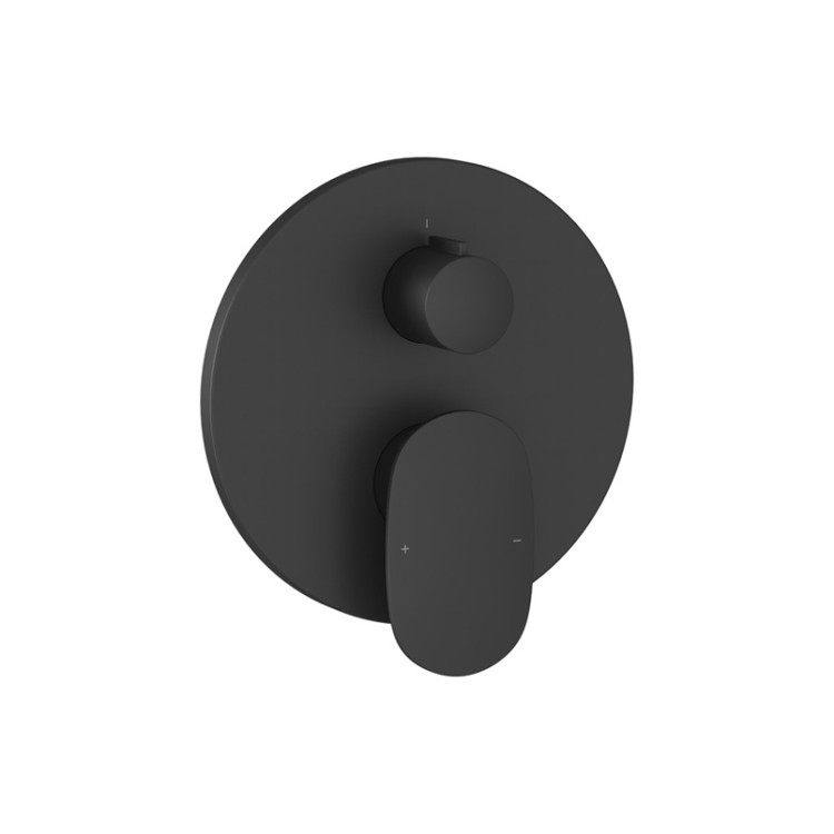 Iebūvējams vannas/dušas maisītājs RAVAK SPRING SG 065.20BL.O2, melns matēts