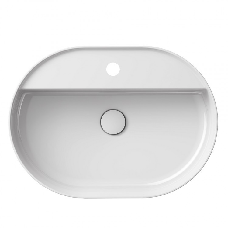 Vannas istabas uzliekamā izlietne Ravak Ceramic 550 O Slim Shelf 55x40 cm