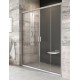 Dušas durvis bīdāmās RAVAK Blix BLDP4 200cm, satīns/caurspīdīgs