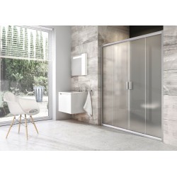 Dušas durvis bīdāmās RAVAK Blix BLDP4 120cm, satīns/matēts