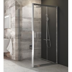 Dušas stūris taisnstūra Ravak Blix BLDP2+BLPS 120x80cm, spīdīgs/caurspīdīgs