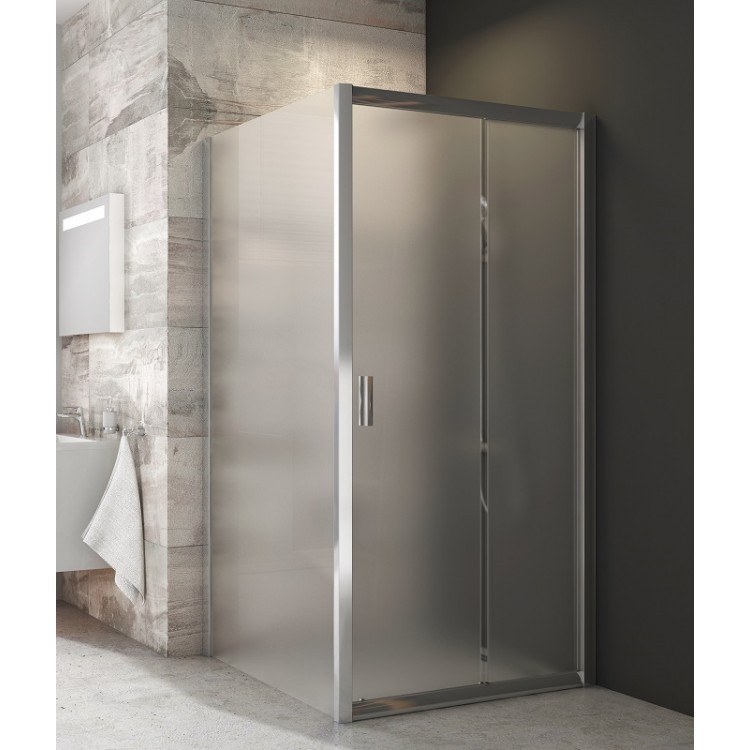 Dušas stūris taisnstūra Ravak Blix BLDP2+BLPS 120x80cm, spīdīgs/matēts