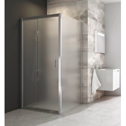 Dušas stūris taisnstūra Ravak Blix BLDP2+BLPS 100x80cm, spīdīgs/matēts