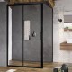 Dušas stūris taisnstūra Ravak Blix Slim BLSDP2+BLSPS 120x80cm, black