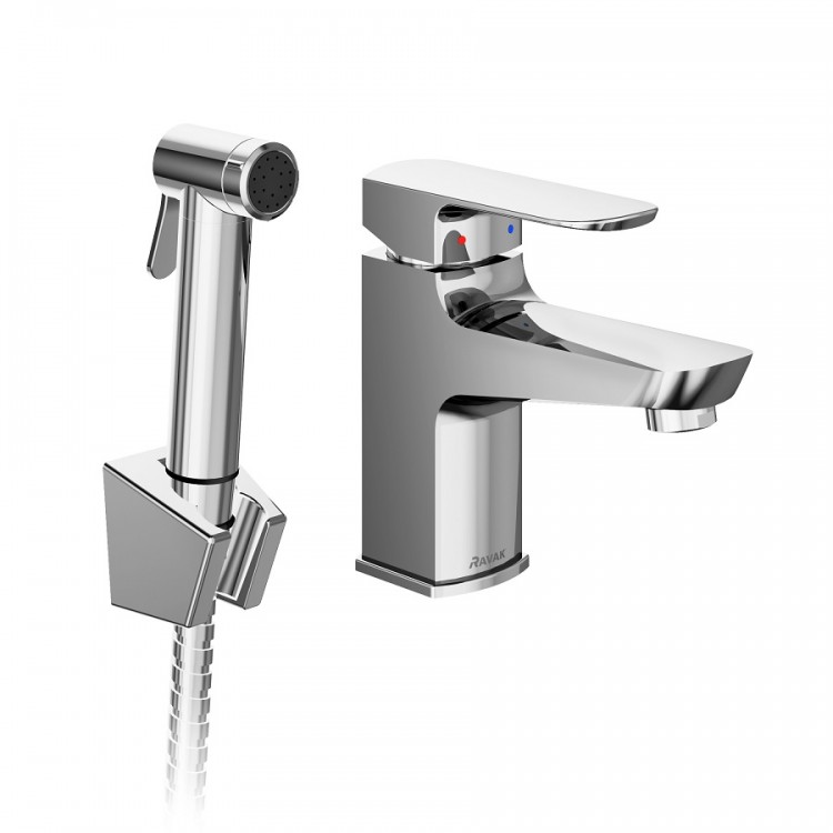 Izlietnes maisītājs ar bidetta rokas dušu Ravak BM 011.01, X070165