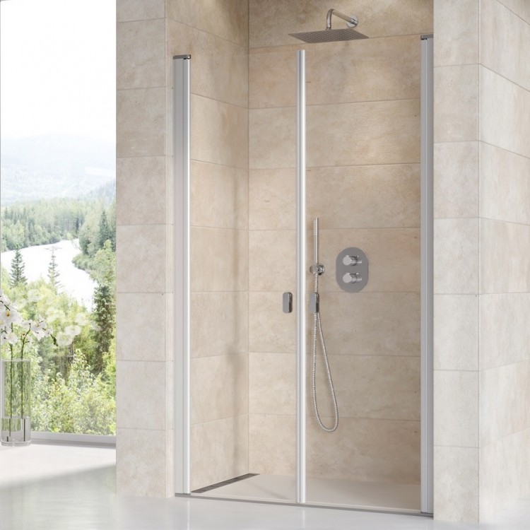 Dušas durvis RAVAK Chrome CSDL2 110 cm, satīns