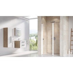 Dušas durvis RAVAK Chrome CSD2 120 cm, balts