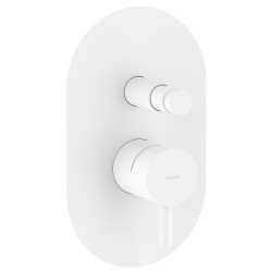 Vannas un dušas iebūvējamais maisītājs RAVAK ESPIRIT ES 061.10WV O2, balts matēts