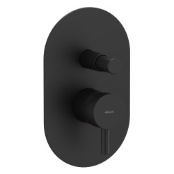 Vannas un dušas iebūvējamais maisītājs RAVAK ESPIRIT ES 061.20BLM O2, melns matēts