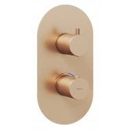 Ravak Espirit Termostata vannas/dušas jaucējkrāna virsapmetuma daĮa ES 063.60RGB.O2RB07C, rozā zelts