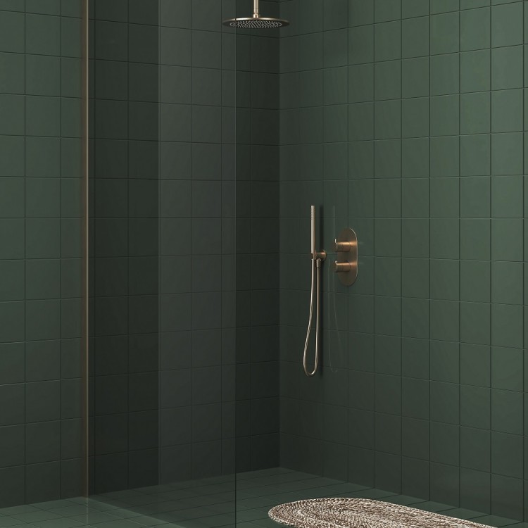 Ravak Espirit Termostata vannas/dušas jaucējkrāna virsapmetuma daĮa ES 063.60RGB.O2RB07C, rozā zelts