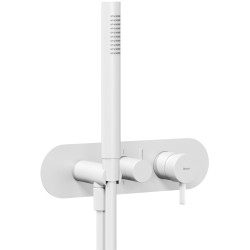 Ravak Espirit Vannas/dušas jaucējkrāna virsapmetuma daĮa ES 065.10WV.O2RB07D, balts matēts