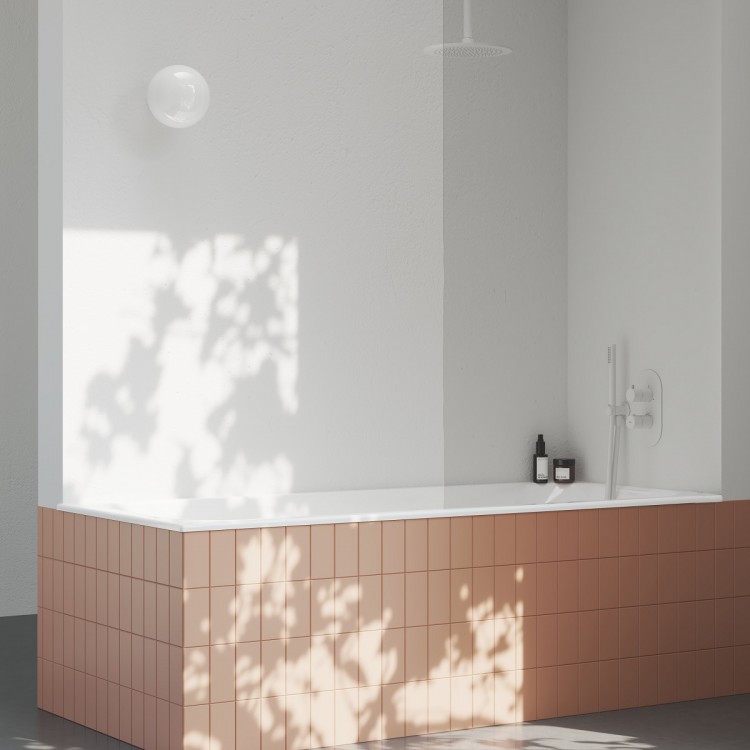 Ravak Espirit Termostata vannas/dušas jaucējkrāna virsapmetuma daĮa ES 067.10WV.O3RB07C, balts matēts