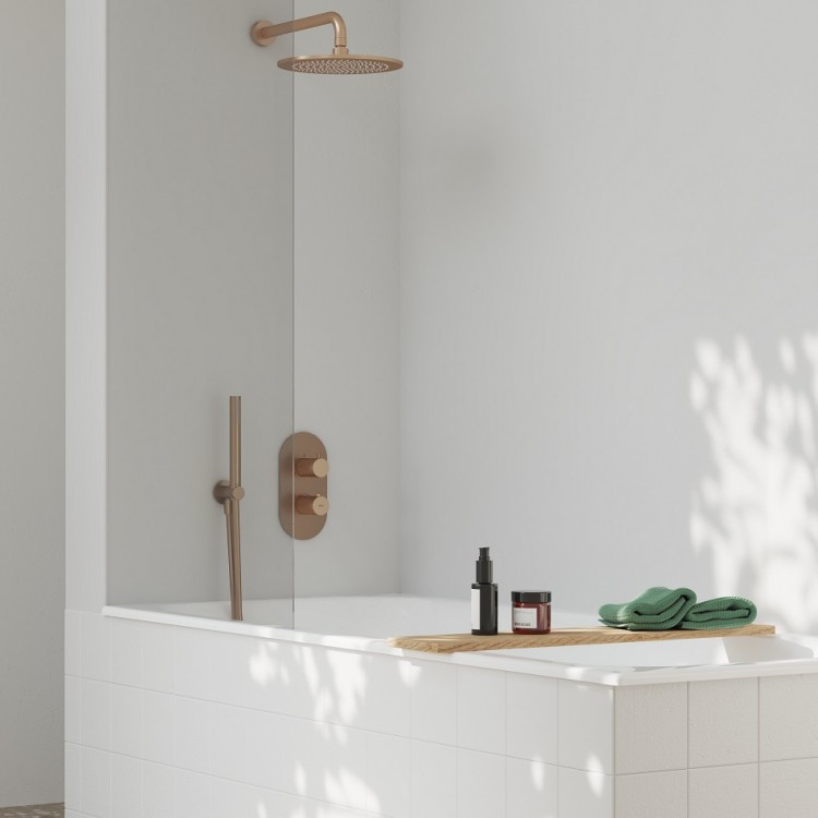 Ravak Espirit Termostata vannas/dušas jaucējkrāna virsapmetuma daĮa ES 067.60RGB.O3RB07C, rozā zelts