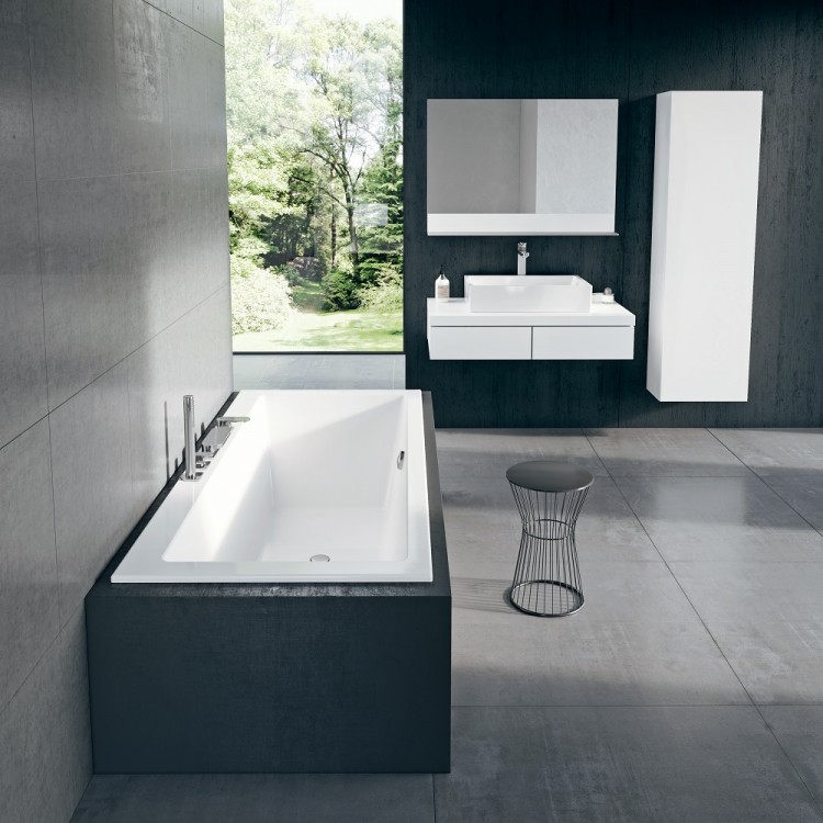 Taisnstūra vanna RAVAK FORMY 01 SLIM 180x80, C881300000