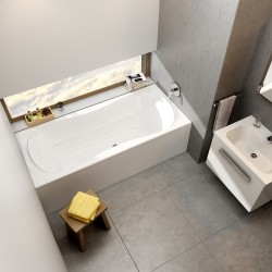 Taisnstūra vanna RAVAK CAMPANULA II 170x75, komplekts