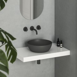 Vannas istabas uzliekamā izlietne Ravak Uni Slim 400 B 40cm, antracīts