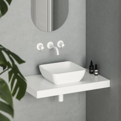 Vannas istabas uzliekamā izlietne Ravak Uni Slim 380 S 38cm, balta matēta