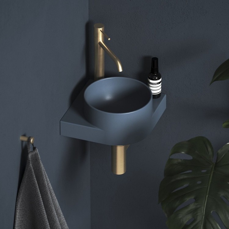 Vannas istabas stūra izlietne Ravak Yard 280 C 28x28 cm, Deepsea Blue