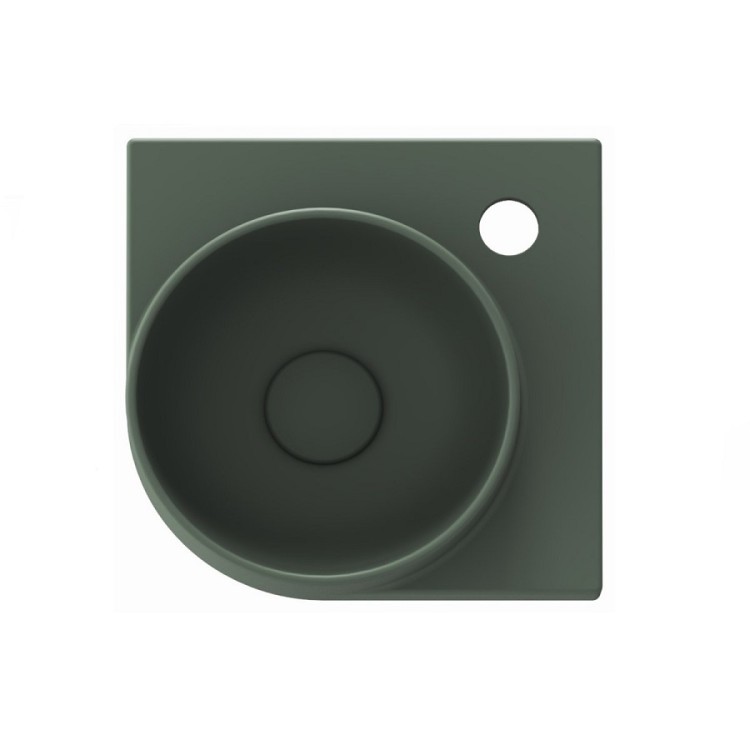 Vannas istabas stūra izlietne Ravak Yard 280 C 28x28 cm, Grey Green