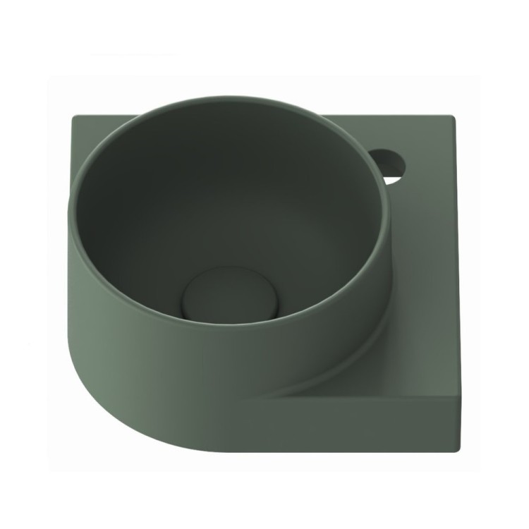 Vannas istabas stūra izlietne Ravak Yard 280 C 28x28 cm, Grey Green