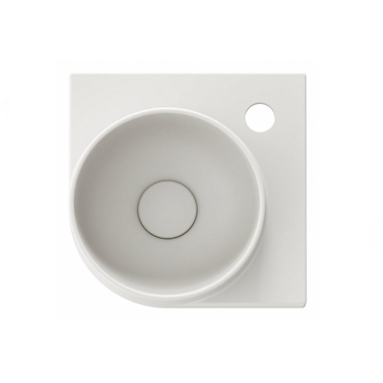 Vannas istabas stūra izlietne Ravak Yard 280 C 28x28 cm, Smoke Grey