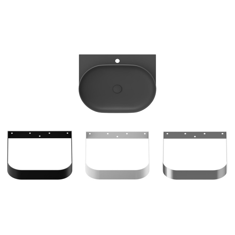 Vannas istabas izlietne RAVAK YARD 600 60.5x50 cm, antracīts