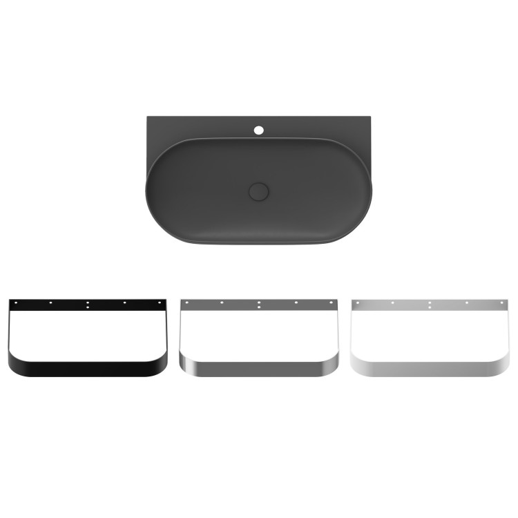 Vannas istabas izlietne RAVAK YARD 800 80.5x50 cm, antracīts